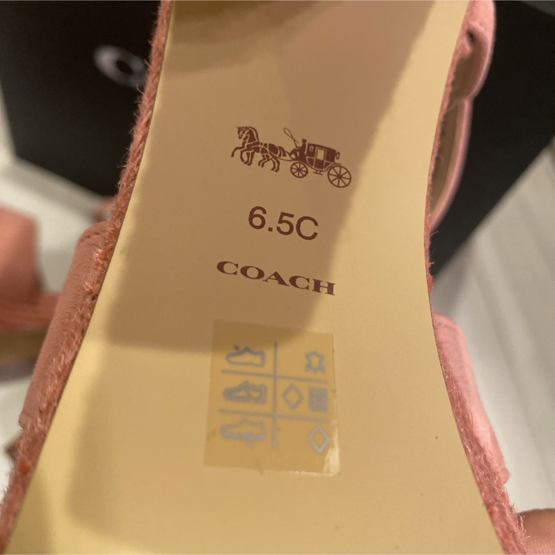 COACH(コーチ)の新品❣️お買い得❣️coachコーチレディースサンダル　ピンク色 レディースの靴/シューズ(サンダル)の商品写真