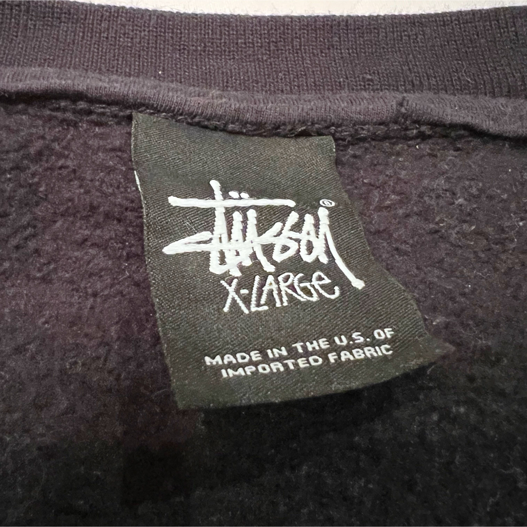 STUSSY(ステューシー)の希少XL★STUSSY OLD オールド ステューシー ロゴプリント スウェット メンズのトップス(スウェット)の商品写真