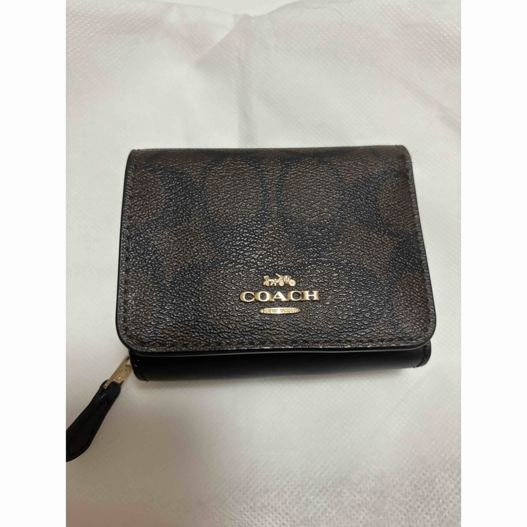 COACH(コーチ)のCOACH 三つ折り財布 美品 メンズのファッション小物(折り財布)の商品写真