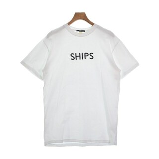 シップス(SHIPS)のSHIPS シップス Tシャツ・カットソー L 白 【古着】【中古】(Tシャツ/カットソー(半袖/袖なし))