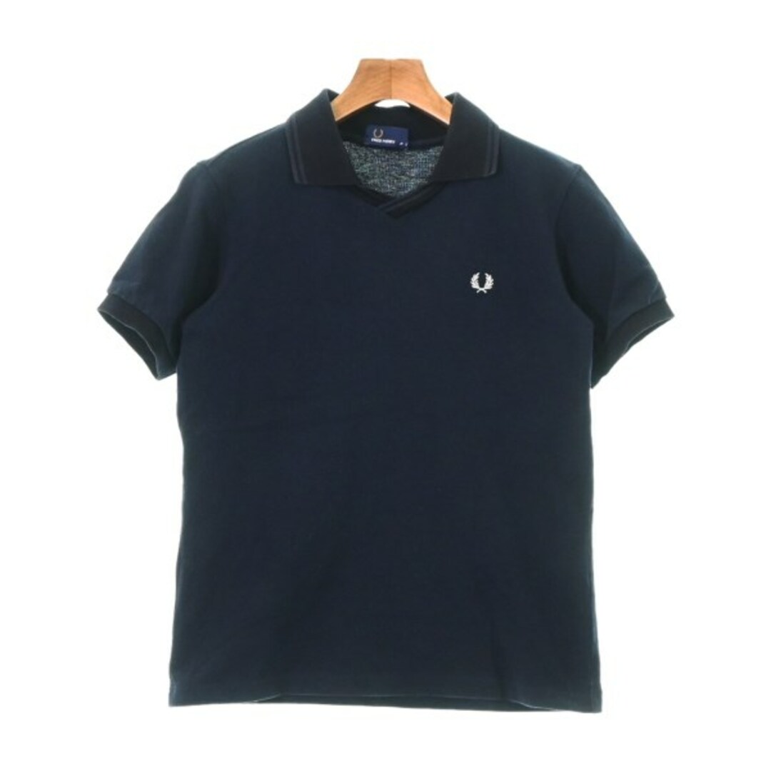 FRED PERRY(フレッドペリー)のFRED PERRY フレッドペリー ポロシャツ S 紺 【古着】【中古】 レディースのトップス(ポロシャツ)の商品写真