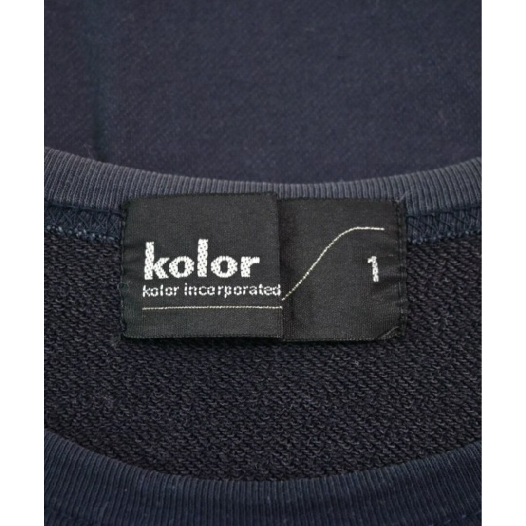 kolor(カラー)のkolor カラー Tシャツ・カットソー 1(S位) 紺 【古着】【中古】 メンズのトップス(Tシャツ/カットソー(半袖/袖なし))の商品写真