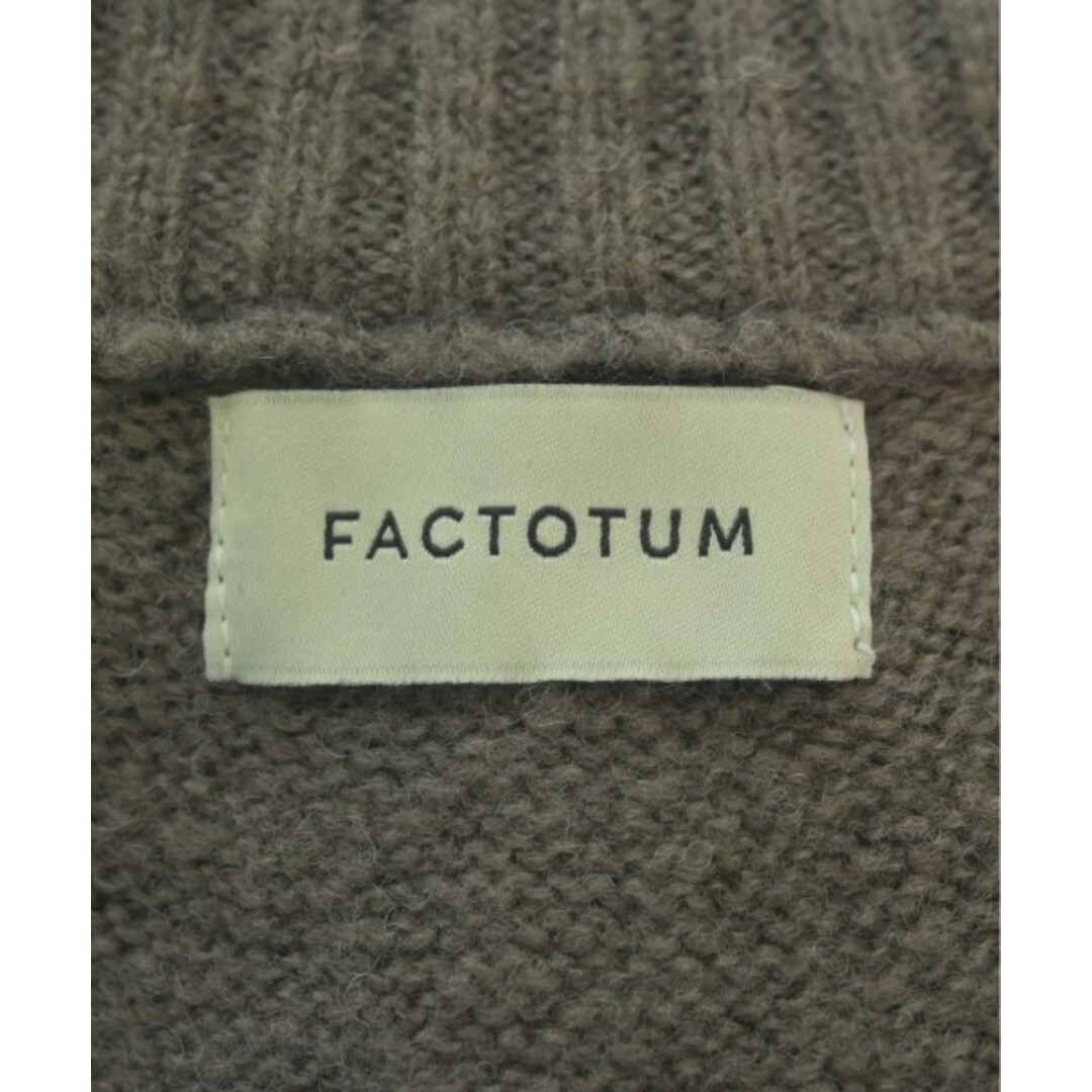 FACTOTUM(ファクトタム)のFACTOTUM ニット・セーター -(XL位) 茶x青xカーキ等(総柄) 【古着】【中古】 メンズのトップス(ニット/セーター)の商品写真