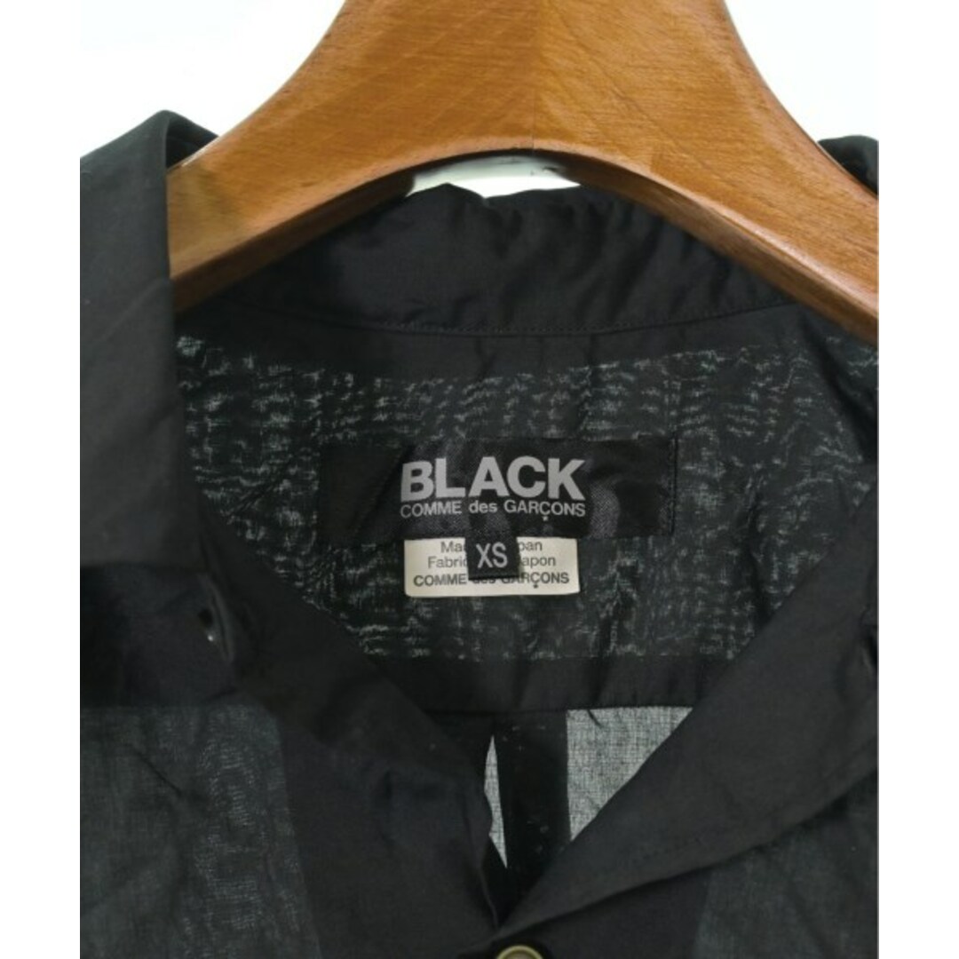 BLACK COMME des GARCONS(ブラックコムデギャルソン)のBLACK COMME des GARCONS カジュアルシャツ XS 黒 【古着】【中古】 レディースのトップス(シャツ/ブラウス(長袖/七分))の商品写真