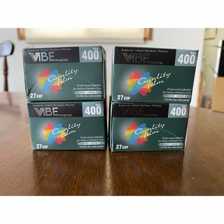 シネフィルム、カラーネガ　VIBE MAX400　27枚撮り 4本セット(フィルムカメラ)