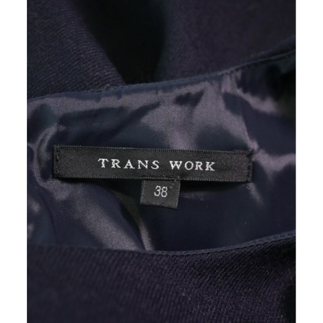 TRANS WORK(トランスワーク)のTRANS WORK トランスワーク ブラウス 38(M位) 黒 【古着】【中古】 レディースのトップス(シャツ/ブラウス(長袖/七分))の商品写真