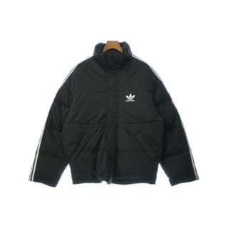 Balenciaga - BALENCIAGA ダウンジャケット/ダウンベスト 34(XS位) 黒 【古着】【中古】