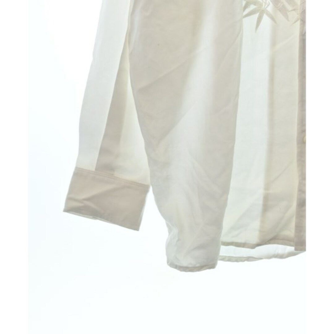 SHAREEF(シャリーフ)のSHAREEF シャリーフ カジュアルシャツ 2(M位) 白 【古着】【中古】 メンズのトップス(シャツ)の商品写真