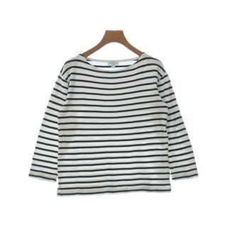 サンスペル(SUNSPEL)のSUNSPEL サンスペル Tシャツ・カットソー 1(S位) 白x黒(ボーダー) 【古着】【中古】(カットソー(半袖/袖なし))