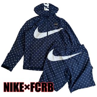 エフシーアールビー(F.C.R.B.)の【希少】NIKE × FCRB ドット 水玉 ナイロンパーカー セットアップ(ナイロンジャケット)