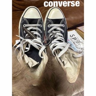 コンバース(CONVERSE)の【希少品】converse  Morokober コラボスニーカー黒　24.5(スニーカー)