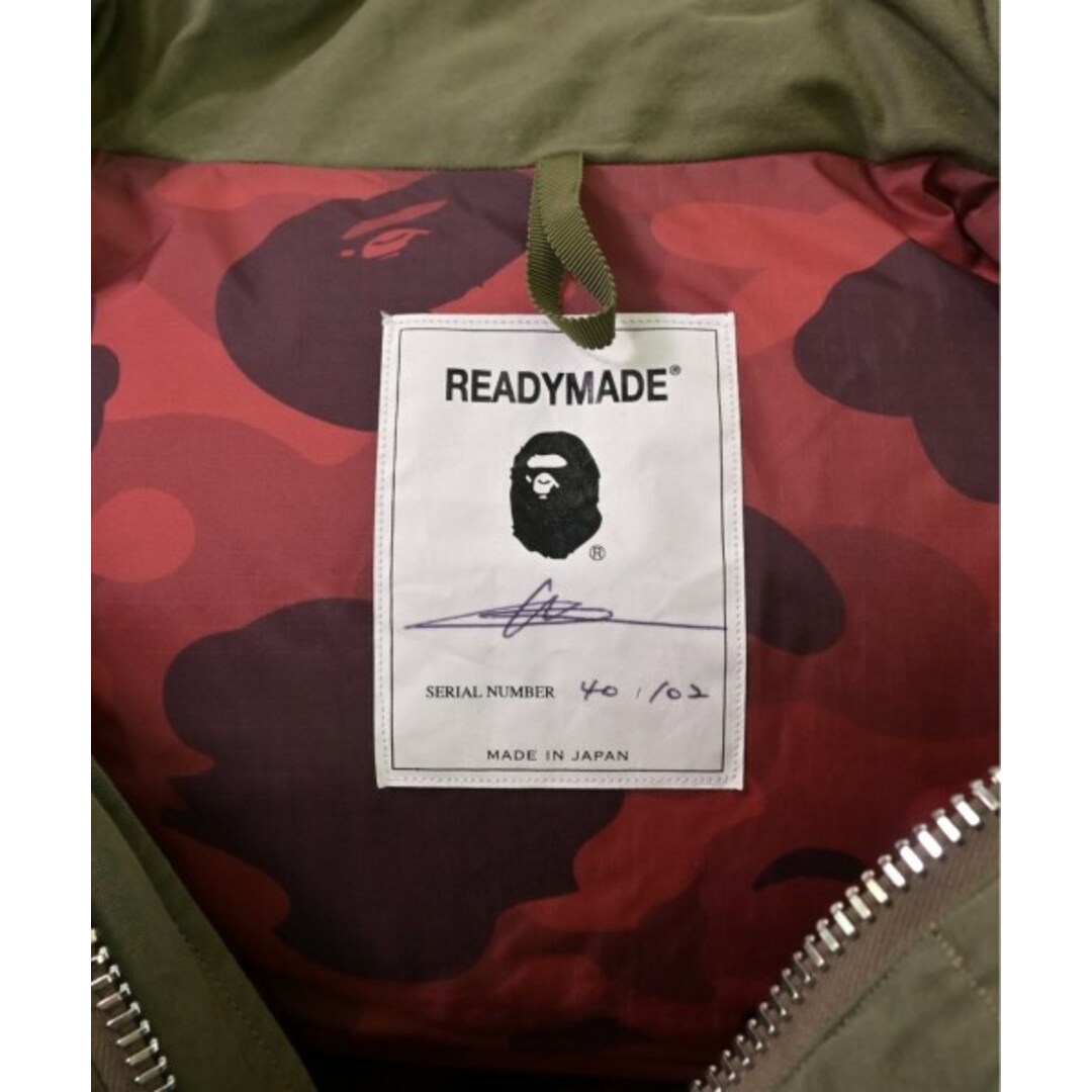 READYMADE(レディメイド)のREADYMADE ダウンジャケット/ダウンベスト 2(M位) カーキ 【古着】【中古】 メンズのジャケット/アウター(ダウンジャケット)の商品写真