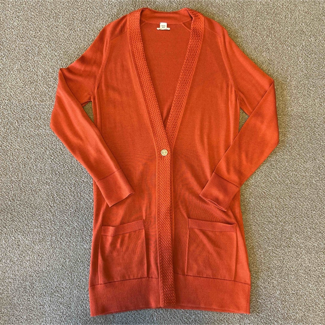 HERMES - HERMES 34サイズ ロングカーディガンの通販 by 109's HERMES - HERMES 34サイズ ロングカーディガンの通販 by 109's