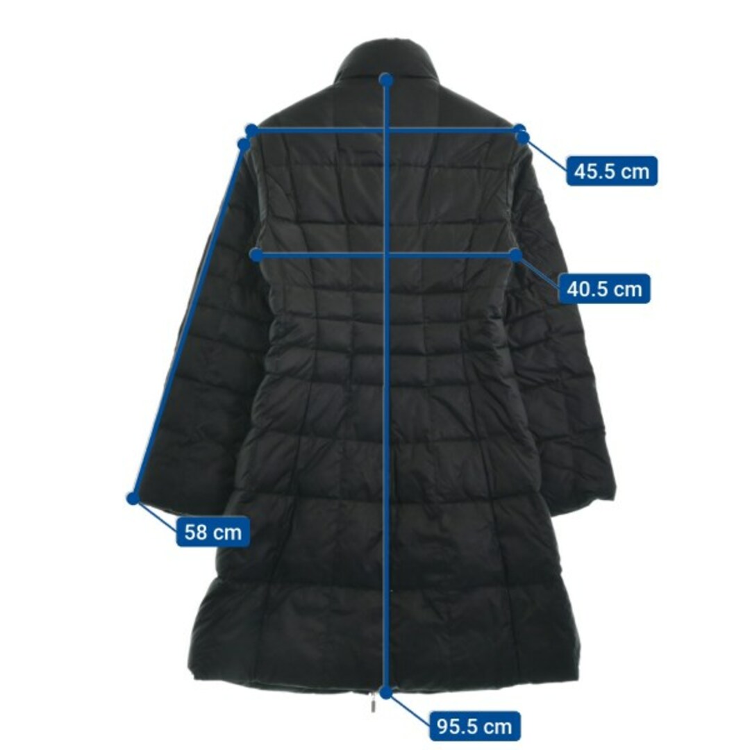 MONCLER(モンクレール)のMONCLER モンクレール ダウンコート 0(XS位) 黒 【古着】【中古】 レディースのジャケット/アウター(ダウンコート)の商品写真