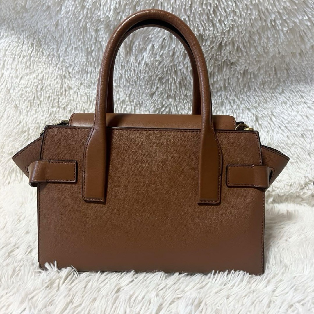 Michael Kors(マイケルコース)の【美品】マイケルコース  バッグ　パッチワーク　ブラウン　チェーン レディースのバッグ(ハンドバッグ)の商品写真