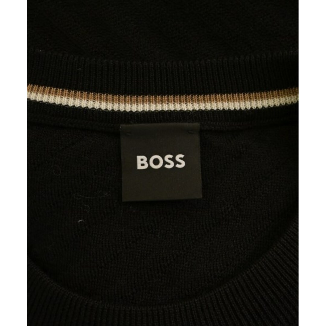 HUGO BOSS(ヒューゴボス)のHUGO BOSS ヒューゴボス ニット・セーター L 黒 【古着】【中古】 メンズのトップス(ニット/セーター)の商品写真