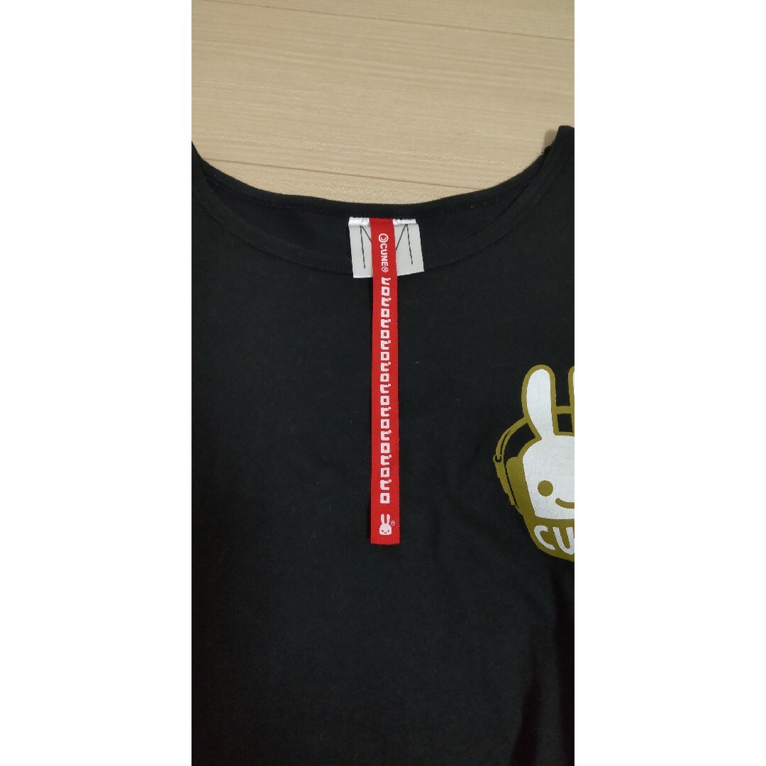 CUNE(キューン)のcune ロング Tシャツ music ヘッドホン 黒 Mサイズ ピロピロ付 メンズのトップス(Tシャツ/カットソー(七分/長袖))の商品写真