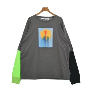 オフホワイト(OFF-WHITE)のOFF-WHITE オフホワイト Tシャツ・カットソー XL グレー 【古着】【中古】(Tシャツ/カットソー(半袖/袖なし))