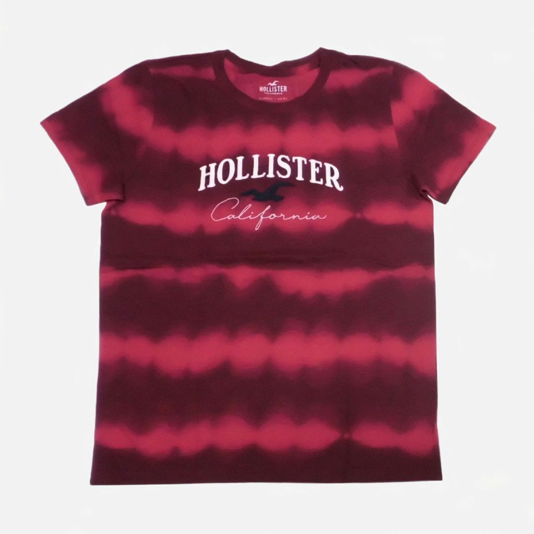 Hollister(ホリスター)の★新品★ホリスター★タイダイアップリケ半袖Tシャツ (Burgundy/M) レディースのトップス(Tシャツ(半袖/袖なし))の商品写真