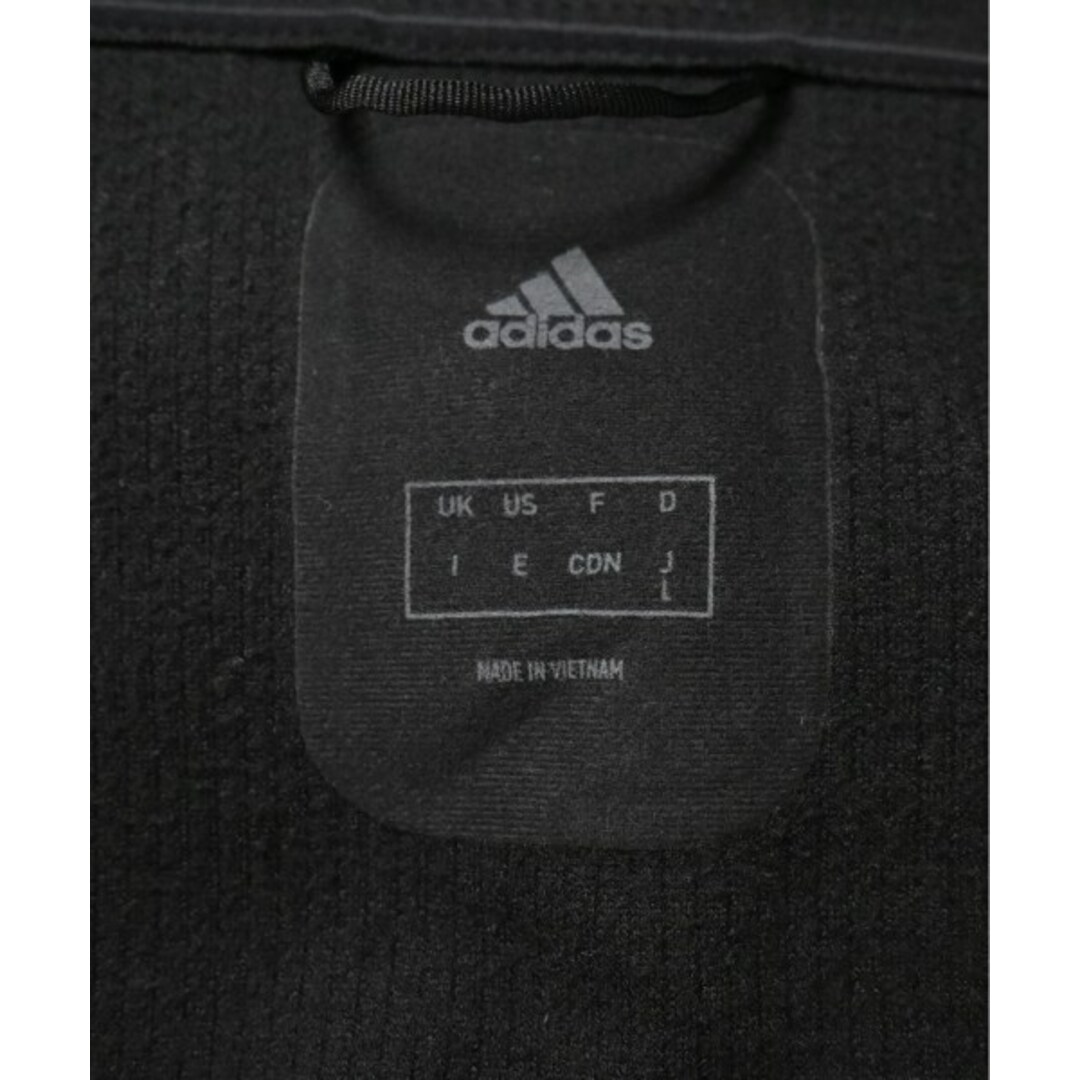 adidas(アディダス)のadidas アディダス Tシャツ・カットソー L 黒 【古着】【中古】 メンズのトップス(Tシャツ/カットソー(半袖/袖なし))の商品写真