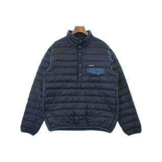 patagonia パタゴニア ダウンジャケット/ダウンベスト M 紺 【古着】【中古】