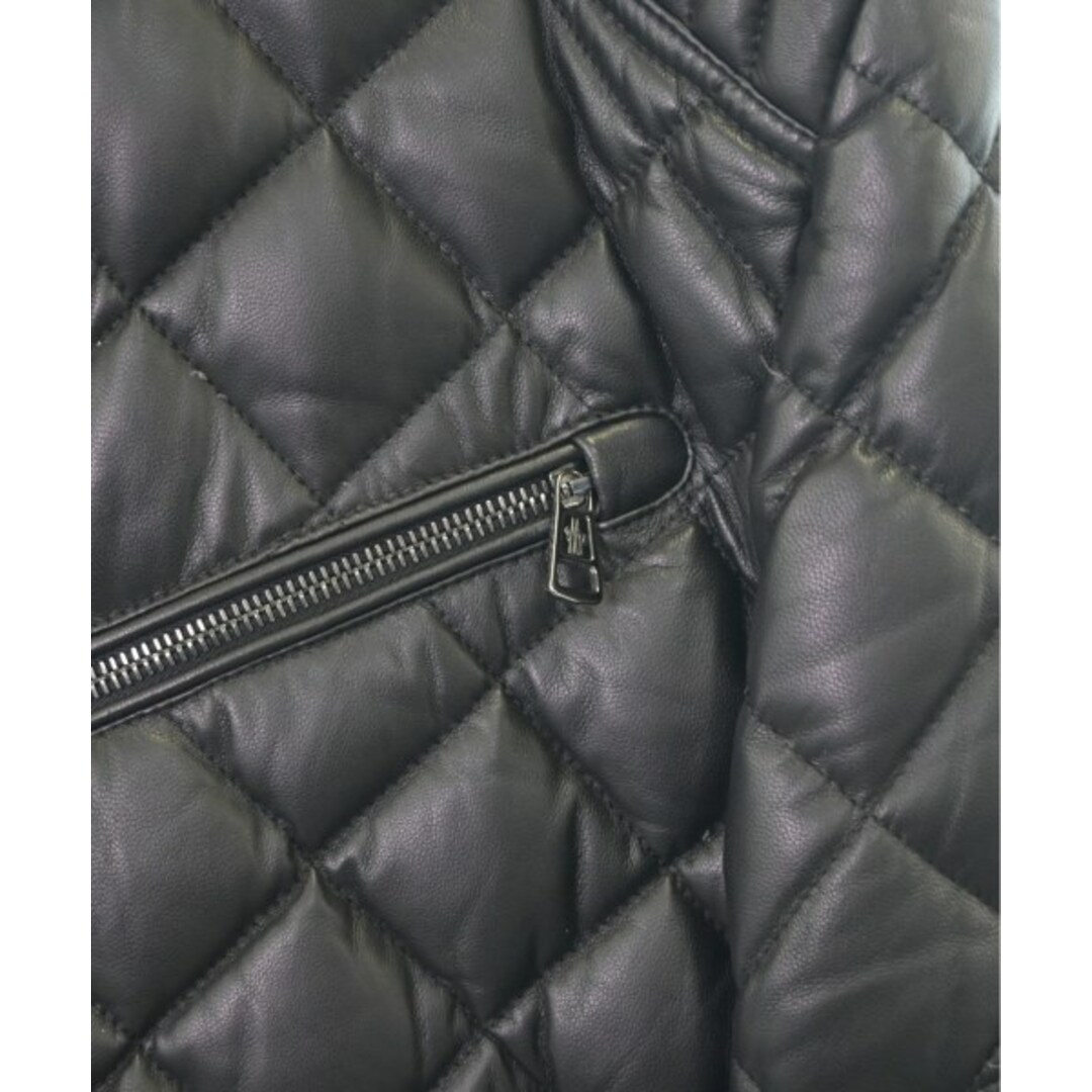 MONCLER(モンクレール)のMONCLER モンクレール ライダース 2(M位) 黒 【古着】【中古】 メンズのジャケット/アウター(ライダースジャケット)の商品写真