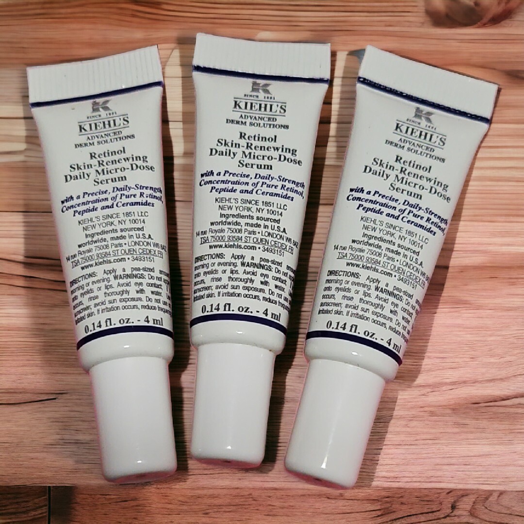 Kiehl's(キールズ)の新品キールズ DS RTN リニューイングセラム レチノール 4ml　3本 コスメ/美容のスキンケア/基礎化粧品(美容液)の商品写真