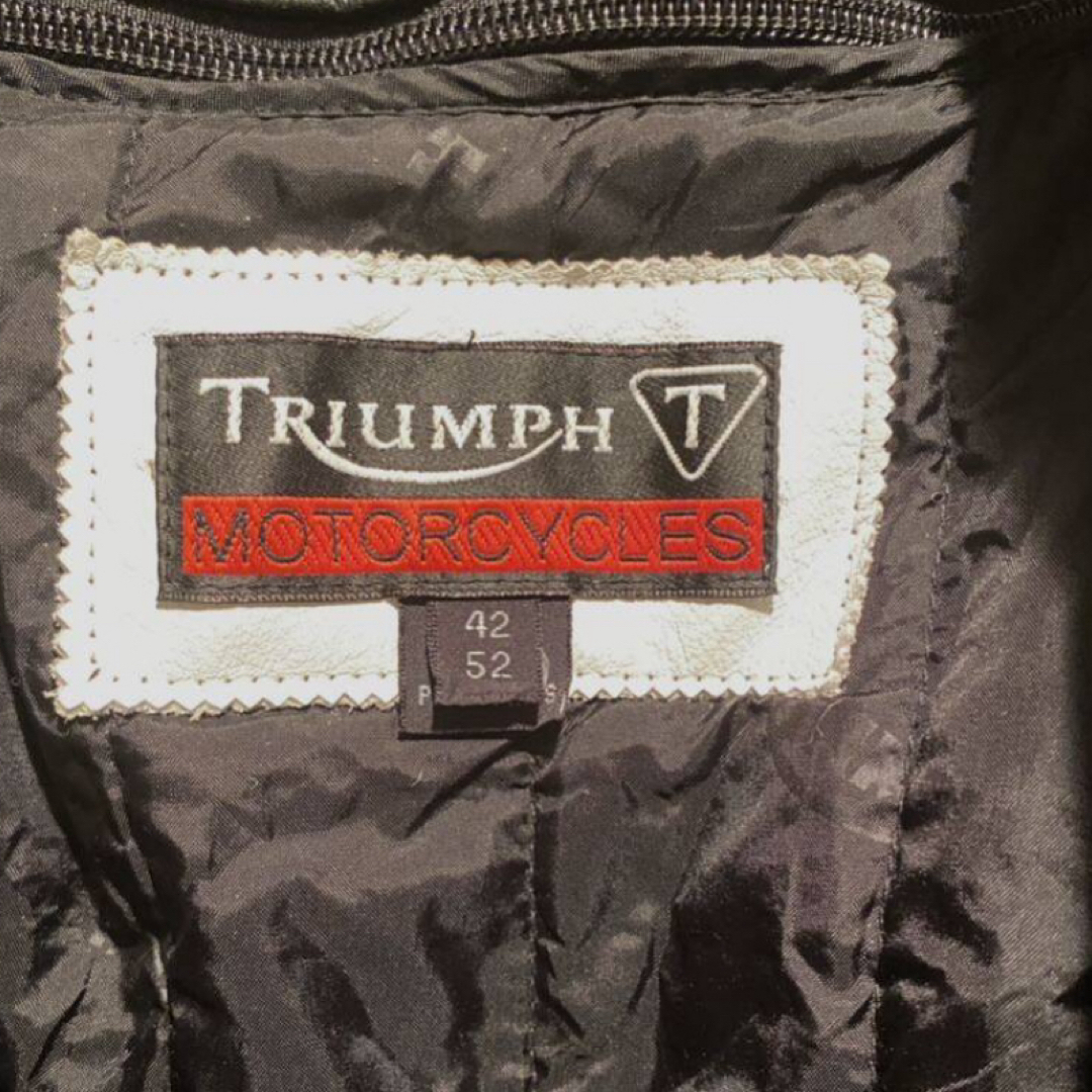 Triumph V(トライアンフブイ)のtriumphレザージャケット42/52 メンズのジャケット/アウター(レザージャケット)の商品写真