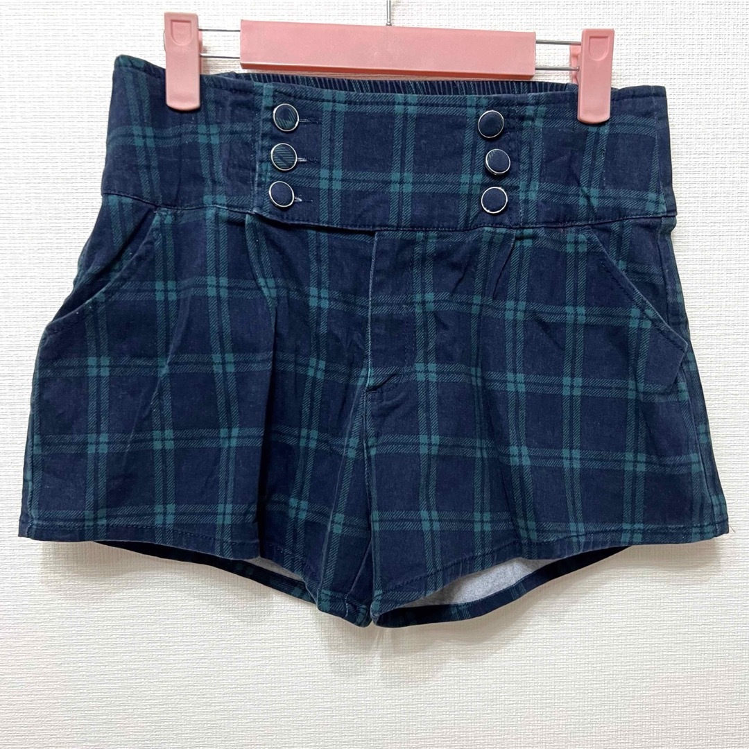 しまむら(シマムラ)のチェック柄 ショートパンツ しまむら レディース レディースのパンツ(ショートパンツ)の商品写真