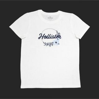 ホリスター(Hollister)の★新品★ホリスター★フローラルロゴ刺繍Tシャツ (White/S)(Tシャツ(半袖/袖なし))