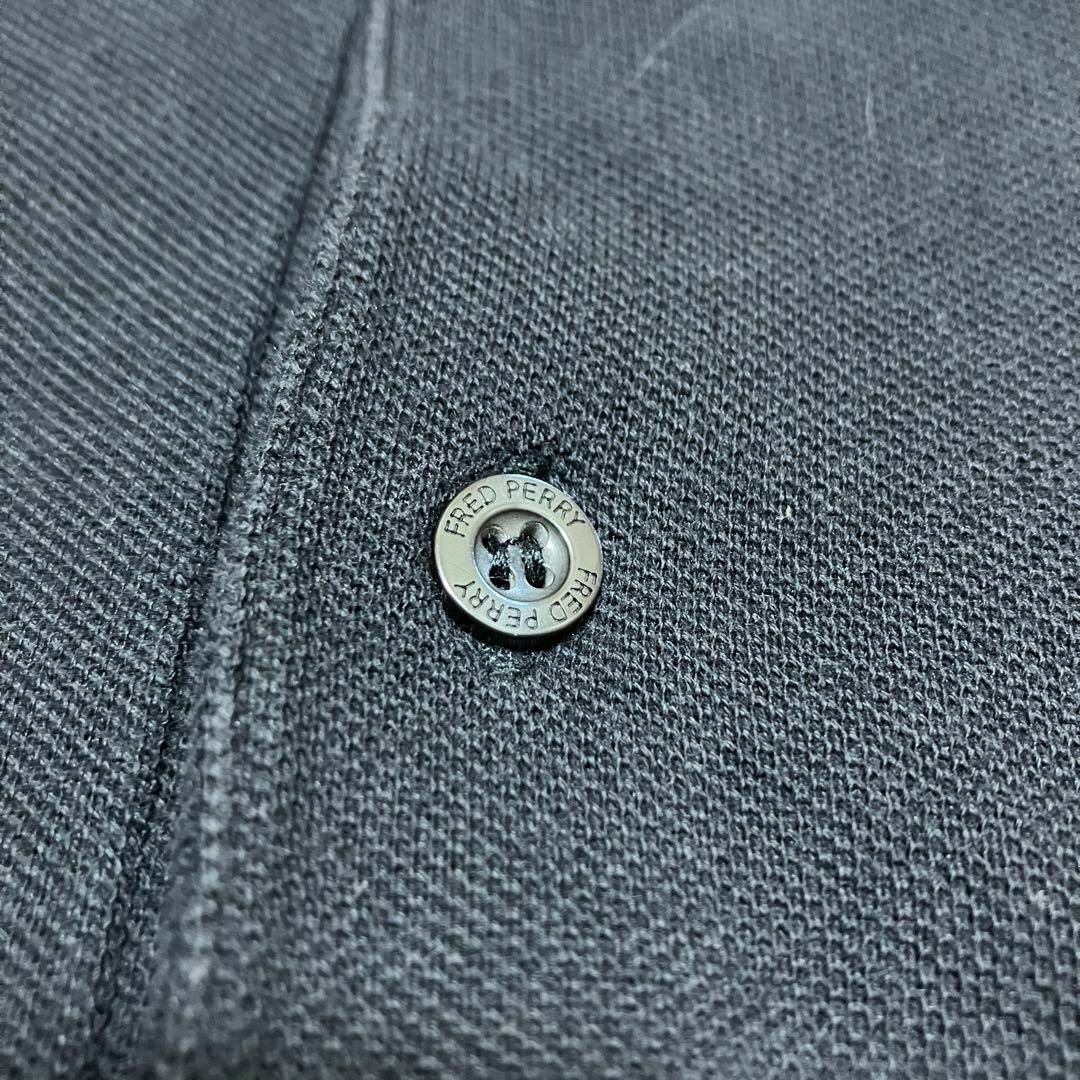 【美品】 日本製 フレッドペリー 半袖 ポロシャツ 鹿の子 ストライプ レッド FRED PERRY フレッドペリー メンズ 鹿の子ヴァーティカル