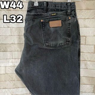 ラングラー(Wrangler)のラングラー デニム 90s メキシコ製 13MWZ 革タグ 黒 44×32(デニム/ジーンズ)