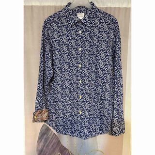 ポールスミス(Paul Smith)のポールスミス フローラル リバティ ゴールドボタン ペイズリー 花柄シャツ(シャツ)