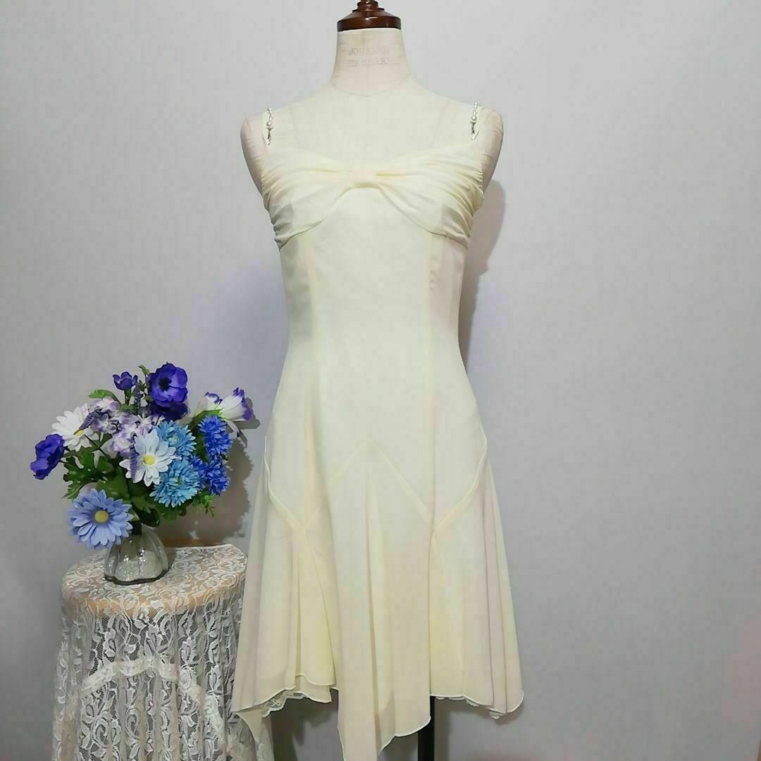 A.Rose　極上美品　ドレス　ワンピース　パーティー　М アシンメトリー レディースのフォーマル/ドレス(ミディアムドレス)の商品写真