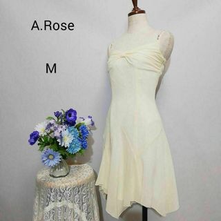 A.Rose　極上美品　ドレス　ワンピース　パーティー　М アシンメトリー(ミディアムドレス)