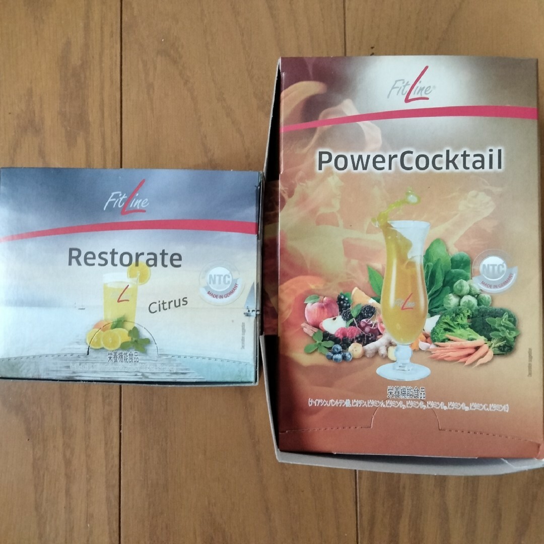 【新品未開封】FitLine Power Cocktail、Restrate 食品/飲料/酒の健康食品(その他)の商品写真