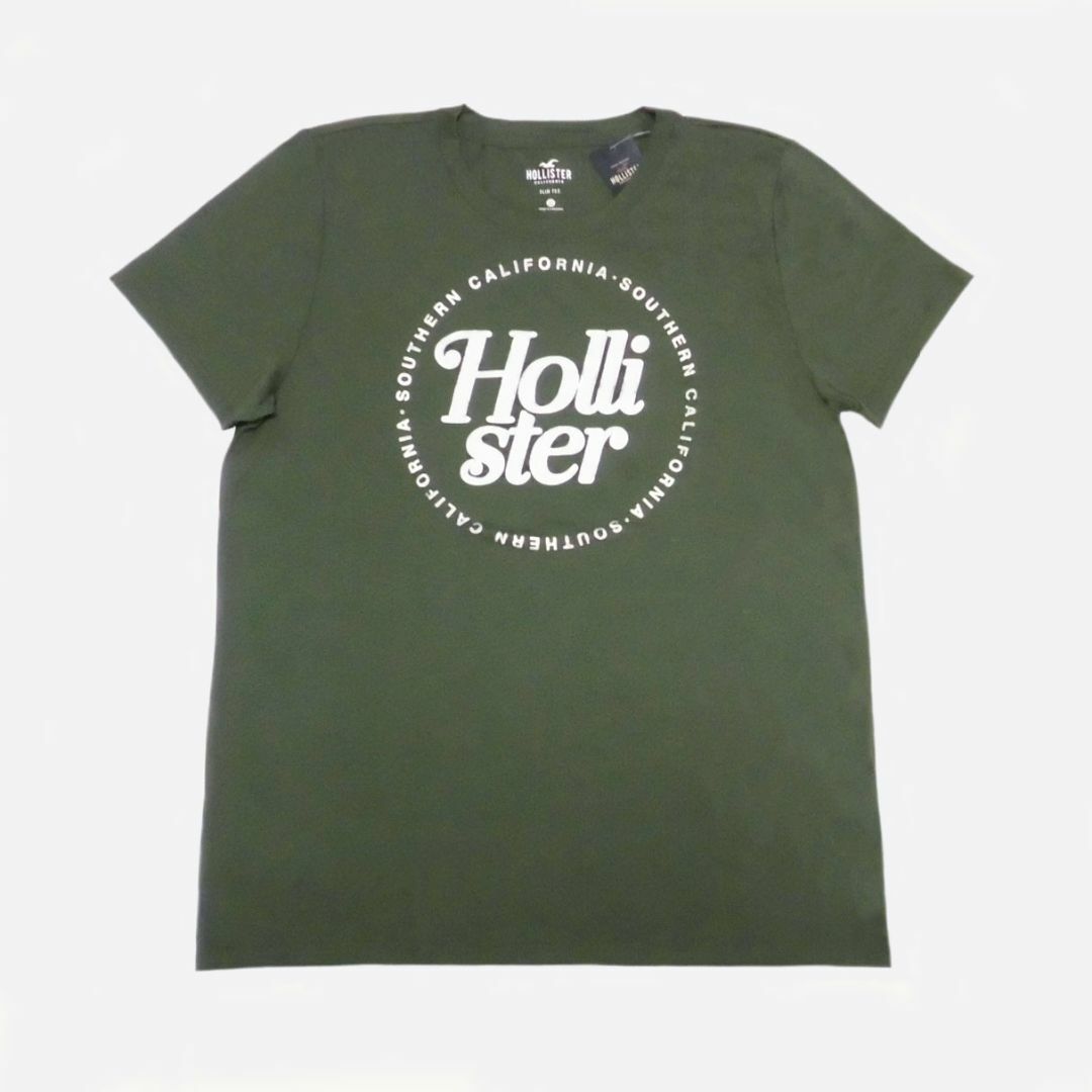 Hollister(ホリスター)の★新品★ホリスター★メタリックプリント半袖Tシャツ (Olive/L) レディースのトップス(Tシャツ(半袖/袖なし))の商品写真
