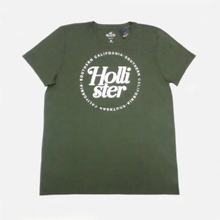 ホリスター(Hollister)の★新品★ホリスター★メタリックプリント半袖Tシャツ (Olive/L)(Tシャツ(半袖/袖なし))