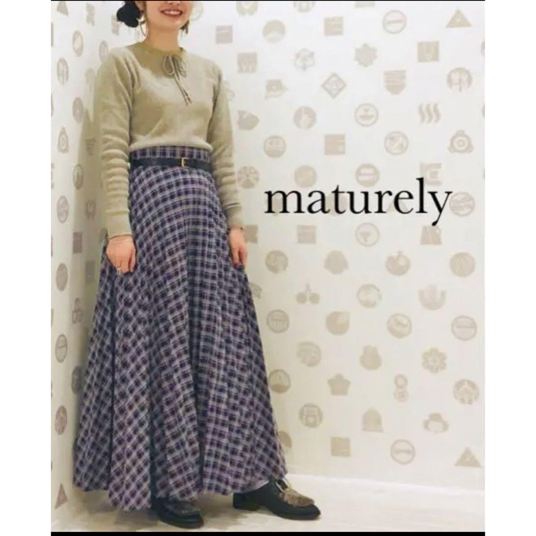 BEAMS BOY(ビームスボーイ)の美品【maturely】 お得！Super Accordion Skirt レディースのスカート(ロングスカート)の商品写真