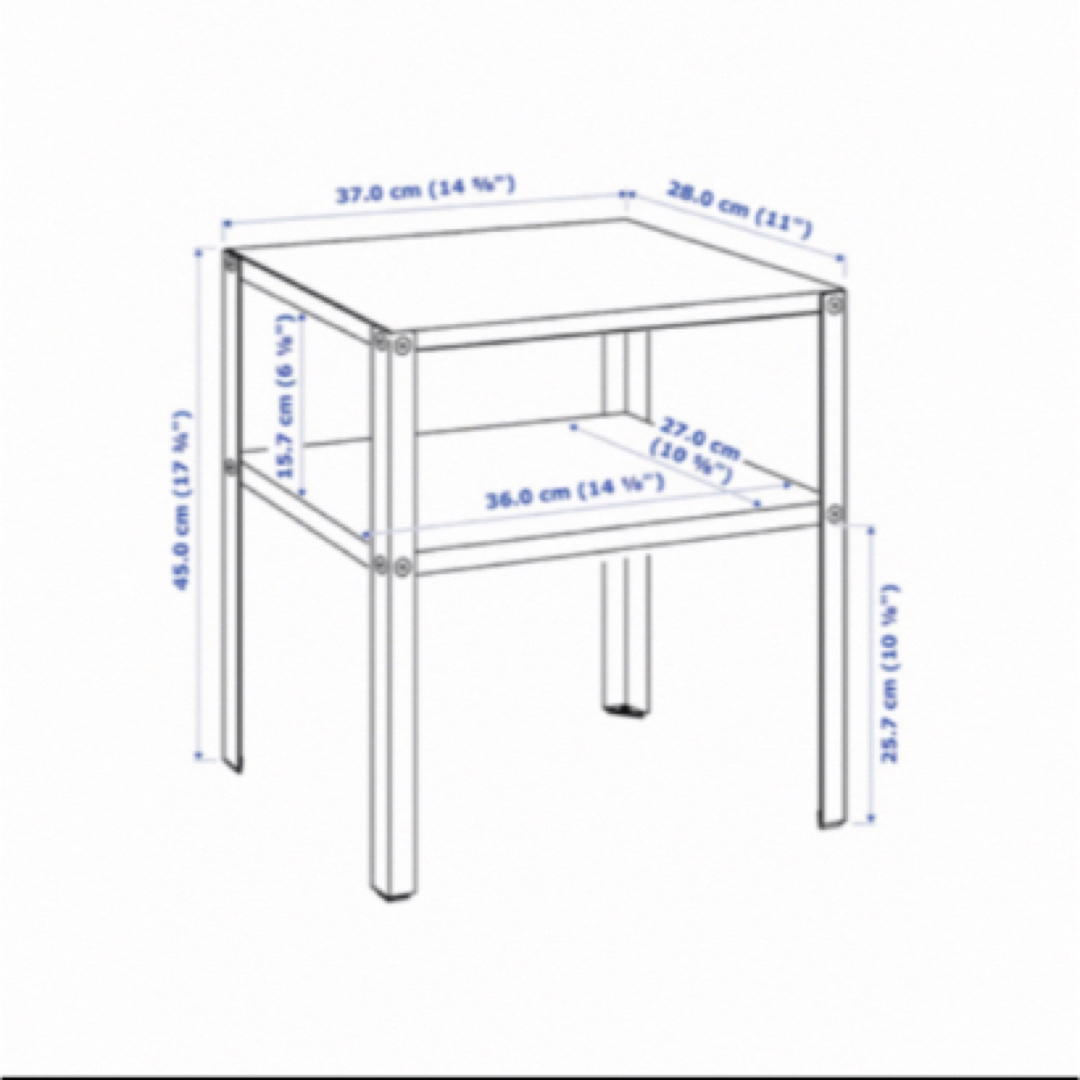 IKEA KNARREVIK サイドテーブル  インテリア/住まい/日用品の机/テーブル(コーヒーテーブル/サイドテーブル)の商品写真