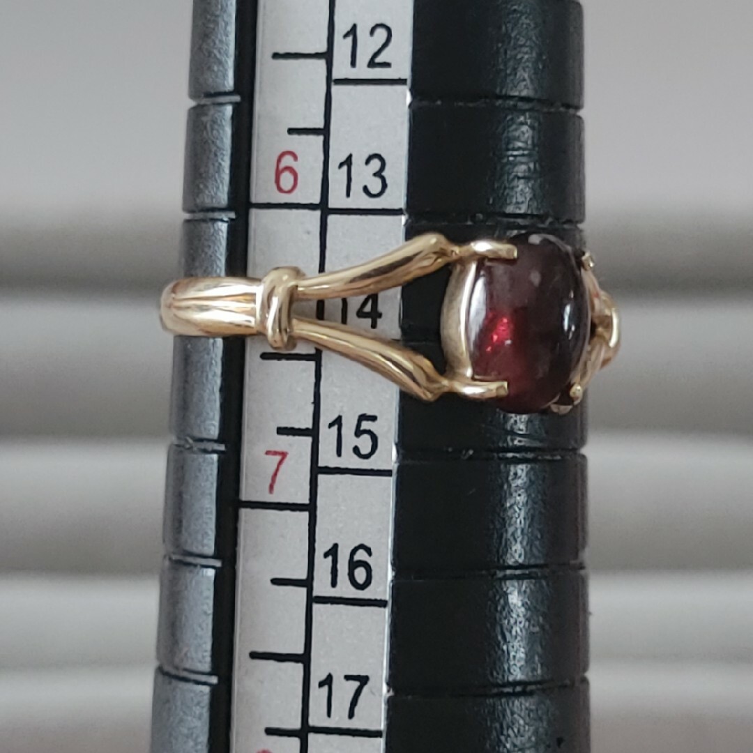 K18 カラーストーンリング レディースのアクセサリー(リング(指輪))の商品写真