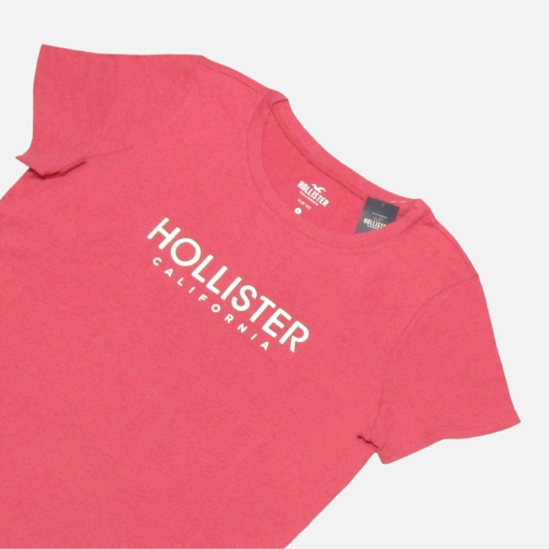 Hollister(ホリスター)の★新品★ホリスター★フロッキープリント半袖Tシャツ (Pink/M) レディースのトップス(Tシャツ(半袖/袖なし))の商品写真