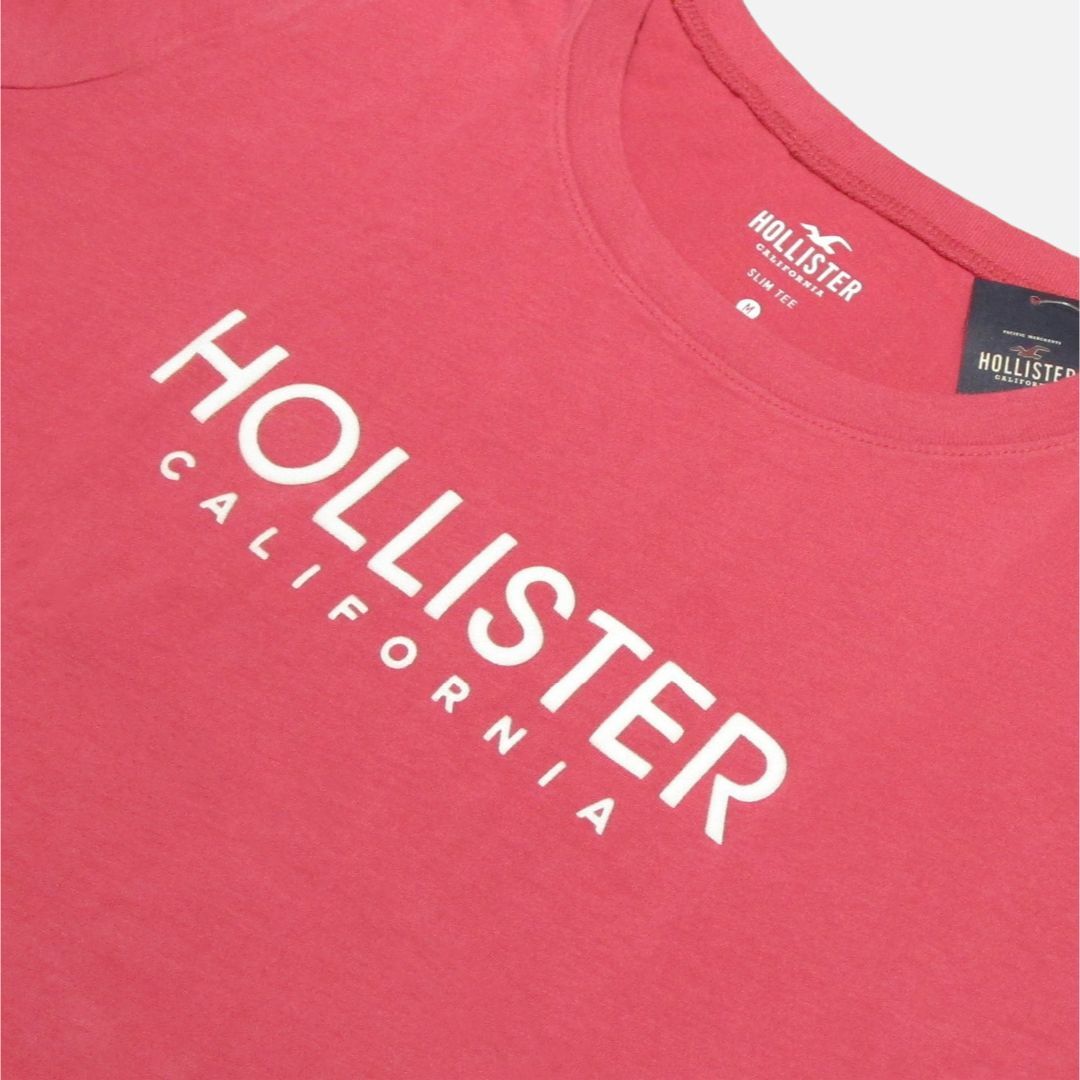 Hollister(ホリスター)の★新品★ホリスター★フロッキープリント半袖Tシャツ (Pink/M) レディースのトップス(Tシャツ(半袖/袖なし))の商品写真