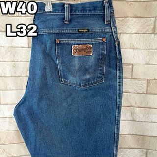 ラングラー(Wrangler)のラングラー デニム USA製 912DEN 革タグ ブルー 40×32(デニム/ジーンズ)