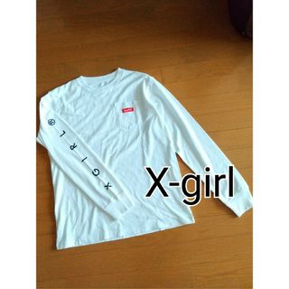 X-girl - X-girl★シンプルロゴホワイトロンTシャツ