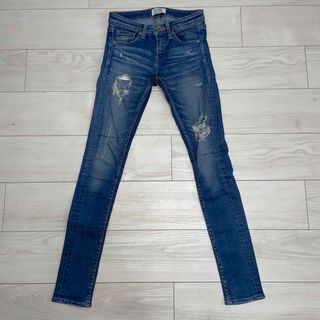 ジェイダ(GYDA)の超美品 GYDA BACKRIPPEDスキニーデニム XS(デニム/ジーンズ)