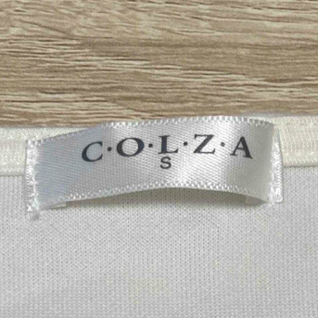 COLZA(コルザ)の🌟COLZA コルザ カットソー【S】袖レース ホワイト 綿混 レディースのトップス(カットソー(長袖/七分))の商品写真