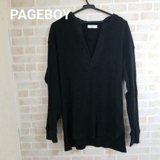 ページボーイ(PAGEBOY)の【本日削除/最終値下】PAGEBOY スキッパーリブカットソー(カットソー(長袖/七分))