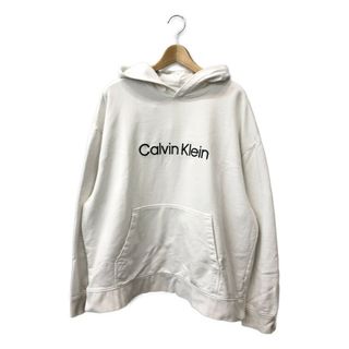 カルバンクライン(Calvin Klein)のカルバンクライン プルオーバーパーカー ロゴ刺? メンズ L(パーカー)