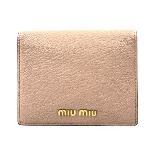 ミュウミュウ(miumiu)のミュウミュウ MiuMiu 二つ折り財布    レディース(財布)